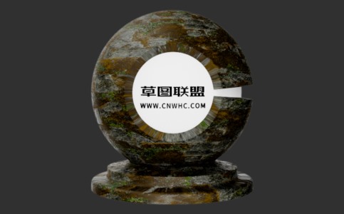 Enscape黑色地面砖铺路石材质贴图下载007