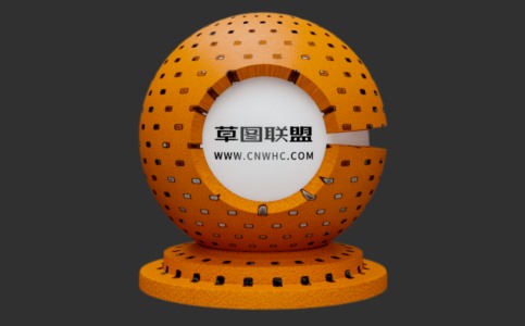 Enscape打孔皮革材质贴图下载017