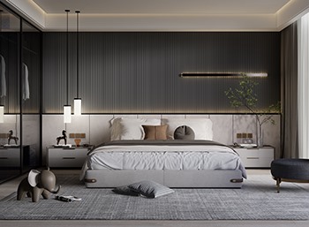 Enscape现代风格卧室SketchUp草图大师模型下载259