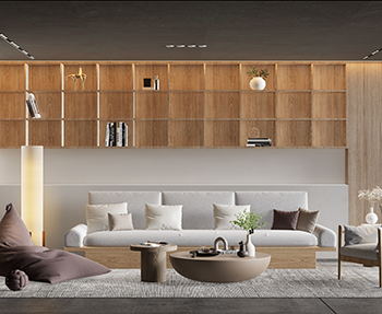 Enscape现代客餐厅SketchUp草图大师模型下载271