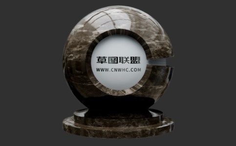 Enscape咖啡色大理石质贴图下载014