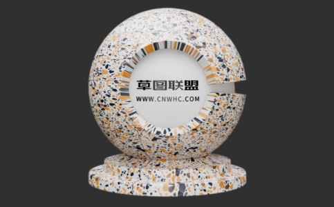 Enscape水磨石瓷材质贴图下载045