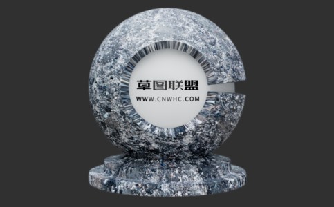 Enscape带石头的黑土地材质贴图下载050