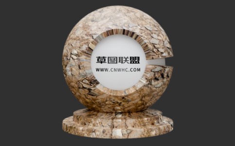 Enscape脏石子地面材质贴图下载061