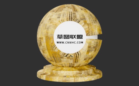 Enscape老松木编织拼木地板材质贴图下载041