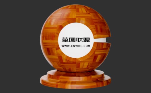 Enscape美国樱桃木马赛克拼木地板材质贴图下载057