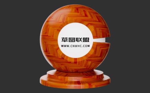 Enscape美国樱桃木人字拼木地板材质贴图下载058
