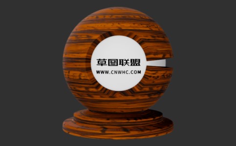 Enscape梣叶斑纹漆木纹材质贴图下载033
