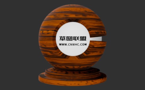 Enscape梣叶斑纹漆木纹材质贴图下载034