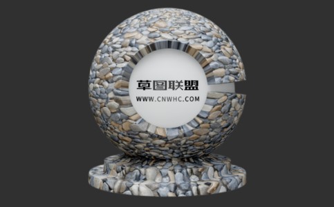 Enscape光滑石子材质贴图下载039