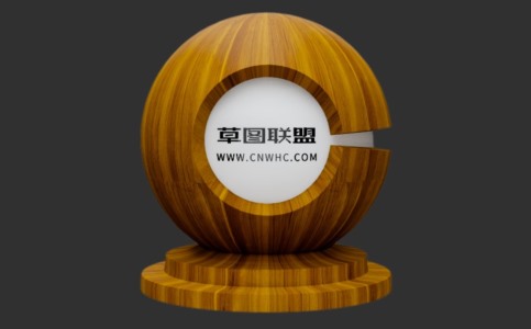 Enscape柚木钢刷自然拼实木木皮板材质贴图下载057