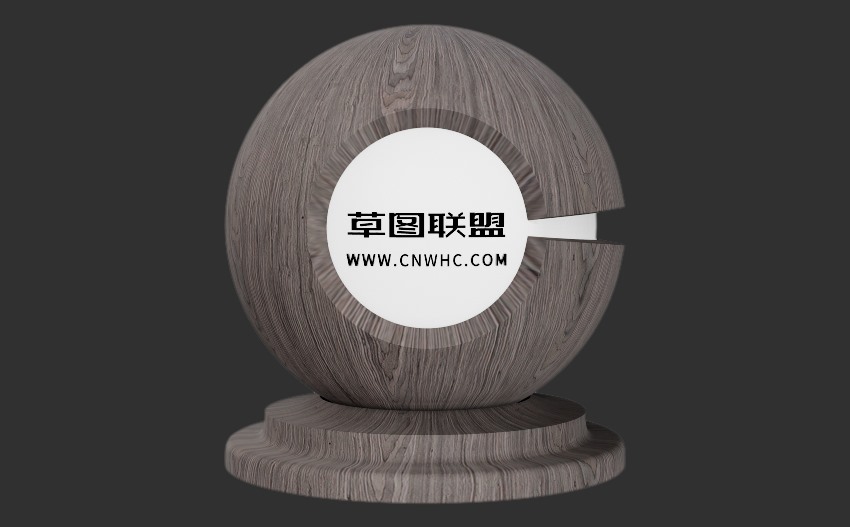 Enscape核桃木山纹钢刷科技木皮木纹材质贴图下载0043