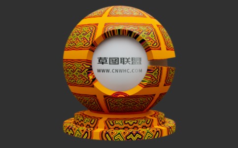 Enscape库巴纹面料布料材质贴图下载071