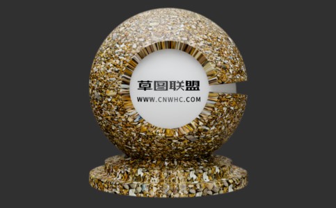 Enscape脏石子地面材质贴图下载062