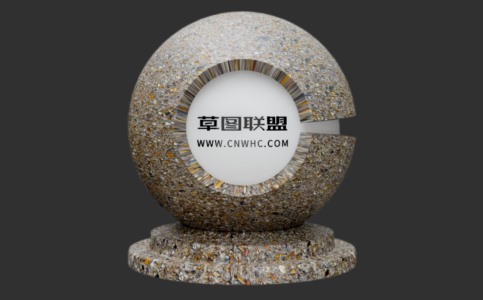 Enscape石子地面材质贴图下载063