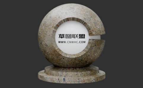 Enscape脏石子地面材质贴图下载064