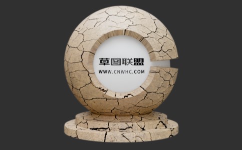Enscape干裂土壤材质贴图下载068