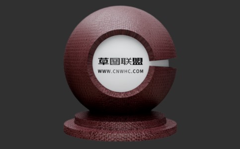 Enscape棕色天然鳄鱼皮材质贴图下载077