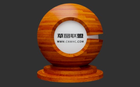 Enscape花梨木阶梯拼实木地板材质贴图下载086