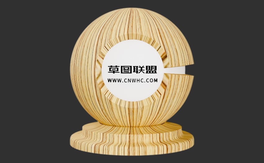 Enscape斑马木科技木皮木纹材质贴图下载0054