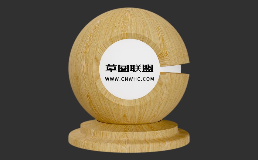 Enscape白橡木山纹钢刷科技木皮木纹材质贴图下载0055
