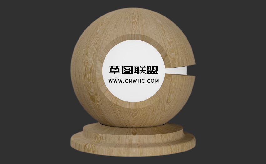 Enscape秋香木山纹钢刷科技木皮木纹材质贴图下载0059