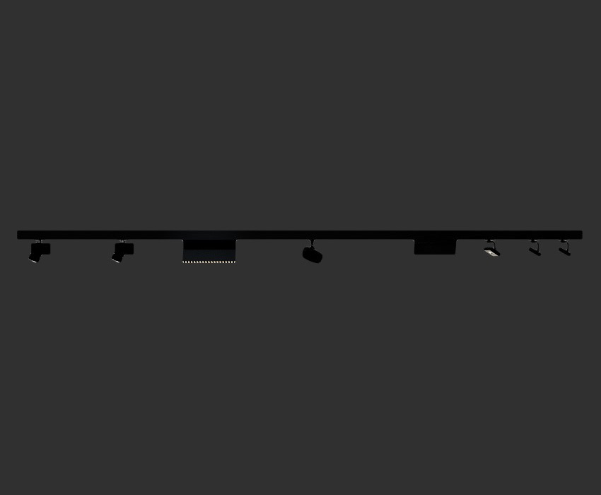 磁吸轨道灯SketchUp草图大师SU模型下载013
