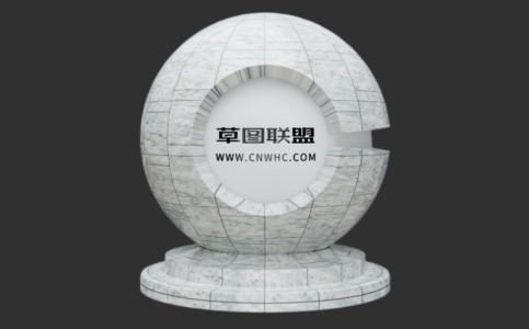 Enscape白色花岗岩交替瓷砖材质贴图下载039