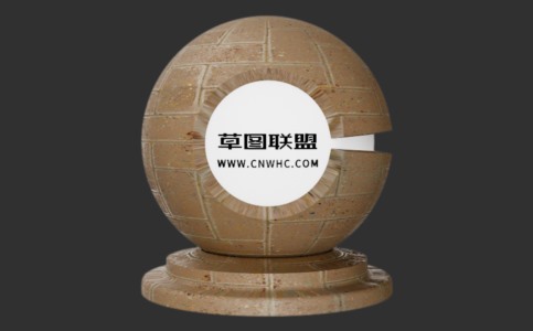 Enscape人字混凝土路面铺路石材质贴图下载103