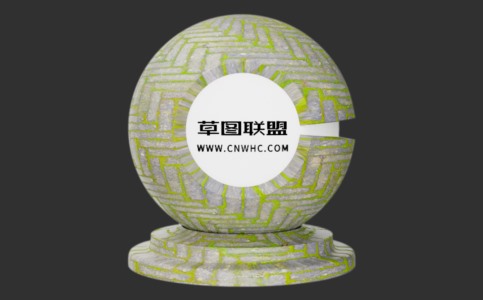 Enscape人字路面砖铺路石材质贴图下载121