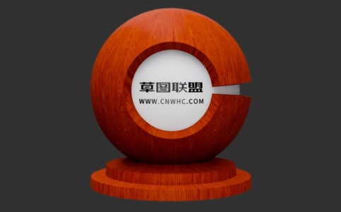 Enscape紫檀木山纹实木木皮板材质贴图下载119