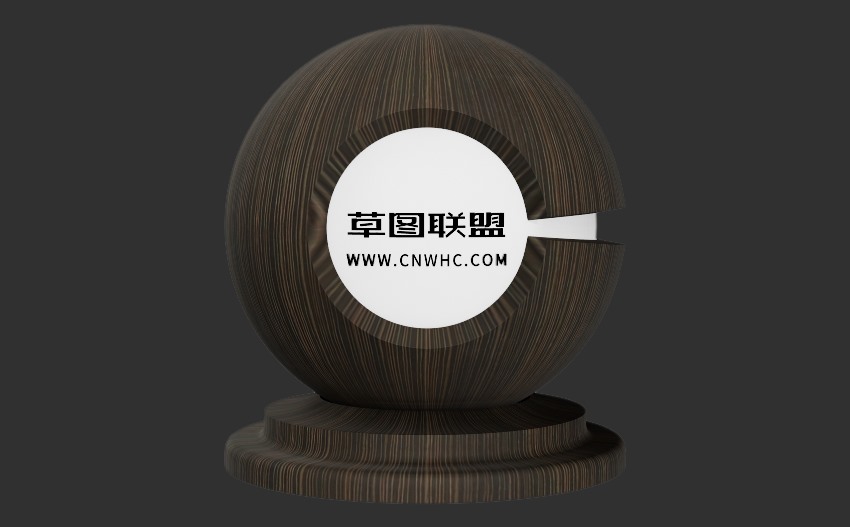 Enscape黑檀木科技木皮木纹材质贴图下载0084