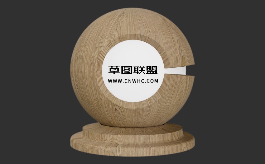 Enscape胡桃木山纹科技木皮木纹材质贴图下载0091