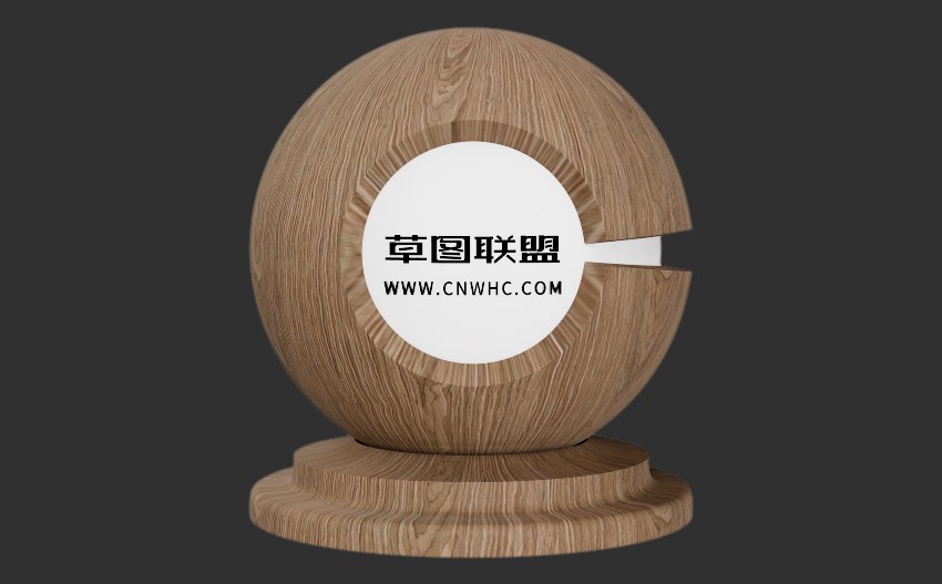 Enscape胡桃木山纹科技木皮木纹材质贴图下载0092
