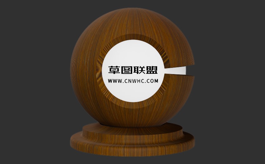 Enscape胡桃木技木皮板木纹材质贴图下载0110