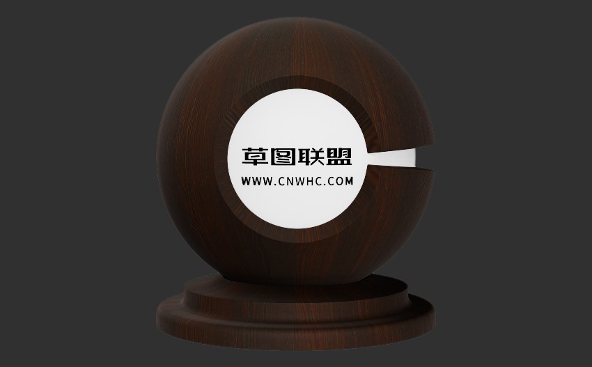 Enscape胡桃木技木皮板木纹材质贴图下载0111