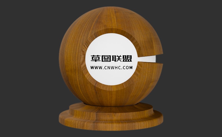 Enscape胡桃木钢刷自然拼木纹材质贴图下载0094