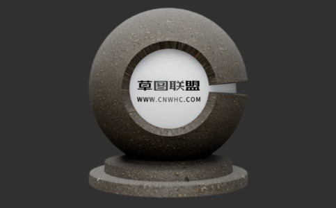 Enscape带凹坑的沥青材质贴图下载148