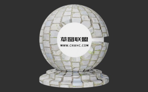 Enscape路面砖铺路石材质贴图下载123