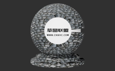 Enscape扇形铺路石材质贴图下载128