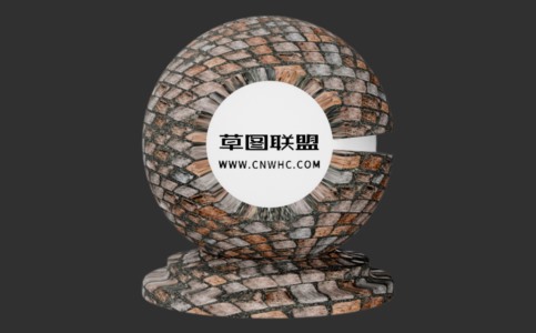 Enscape扇形铺路石材质贴图下载129