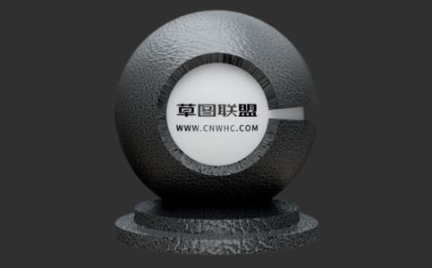 Enscape黑色牛磺酸天然牛皮革材质贴图下载130