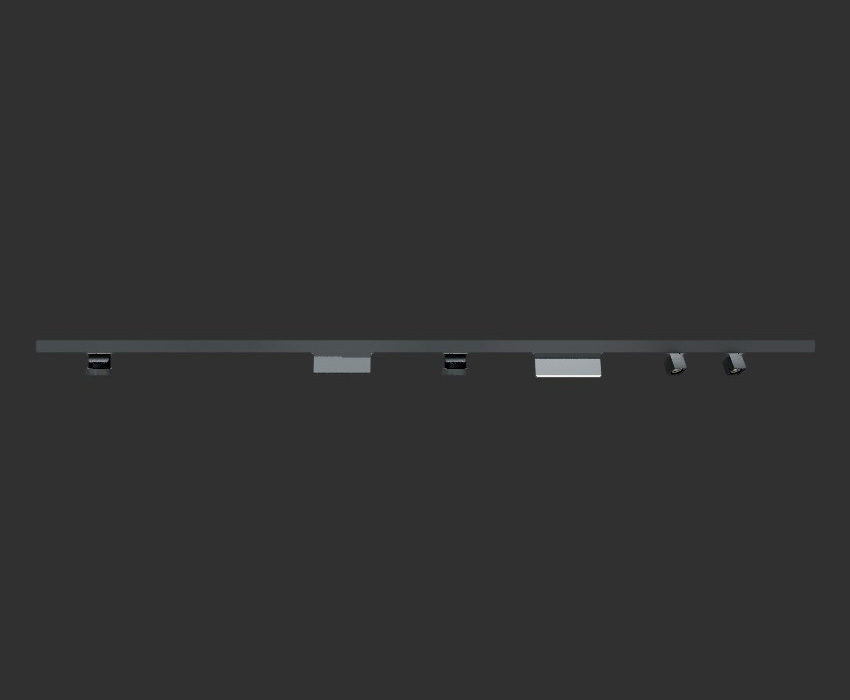 磁吸轨道灯SketchUp草图大师SU模型下载074