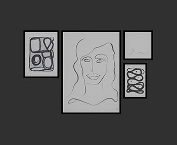 墙饰装饰画SketchUp草图大师SU模型下载0024