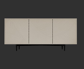电视柜SketchUp草图大师SU模型下载0029