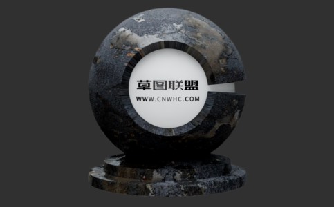 Enscape带水渍沥青材质贴图下载156