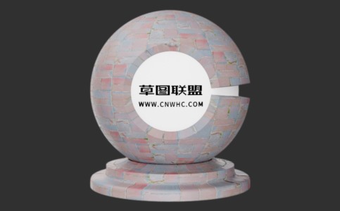 Enscape带苔藓的路面砖铺路石材质贴图下载158