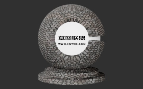 Enscape扇形路面铺路石材质贴图下载168