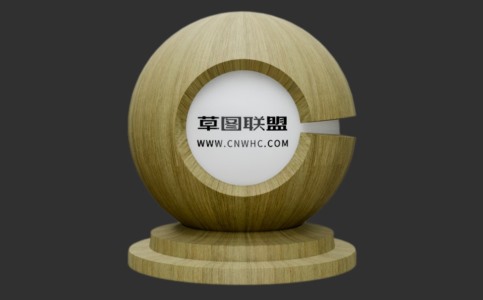Enscape白杨木直纹实木木皮板材质贴图下载154