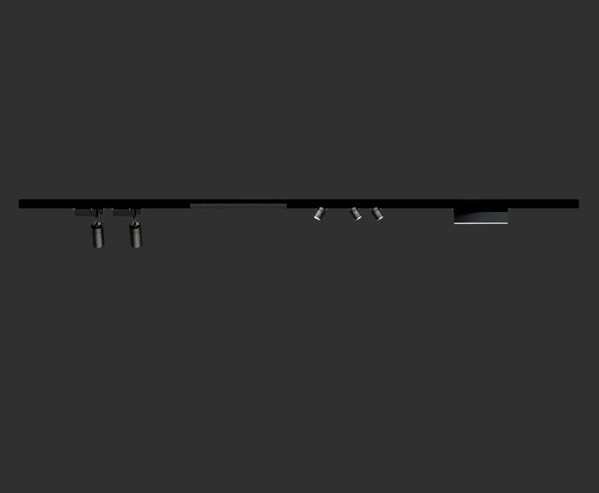 磁吸轨道灯SketchUp草图大师SU模型下载112